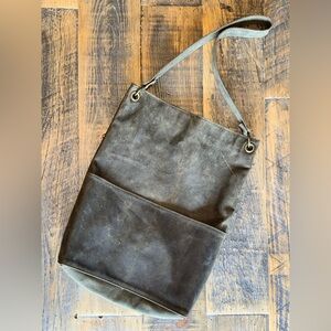Soft Green Leather Shoulder Bag